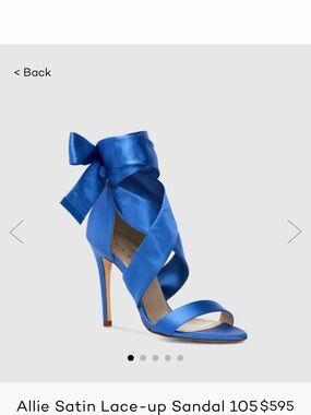 Mia Becar - Allie satin wrap sandals.  Unworn